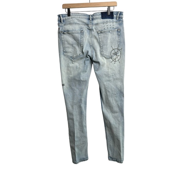 Ksubi Van Winkle Nowhere Punk in Blue Denim Jeans - Picture 9 of 9